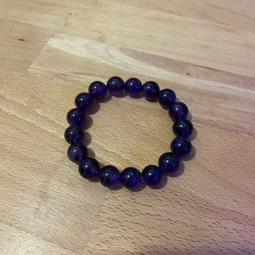 Amethyst Bead Bracelet (Brand New)
